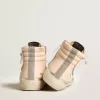 Sandalias Slide LTD para mujer en piel napa rosa con estrella blanca e inserciones de Swarovski Sandalias Slide LTD para mujer en piel napa rosa con estrella blanca e inserciones de Swarovski
