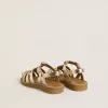 Sandalias Young Maxime en piel metalizada dorada Sandalias Young Maxime en piel metalizada dorada