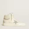 Sky-Star para hombre en piel con estrella de piel azul claro y lengüeta blanca en el talón Sky-Star para hombre en piel con estrella de piel azul claro y lengüeta blanca en el talón