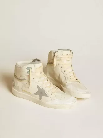 Sky-Star para hombre en piel con estrella de piel azul claro y lengüeta blanca en el talón