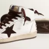 Sky-Star para hombre en piel napa blanca con estrella de ante color chocolate Sky-Star para hombre en piel napa blanca con estrella de ante color chocolate