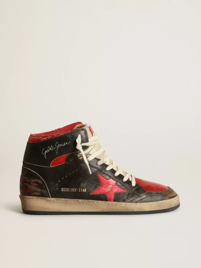 Sky-Star para hombre en piel negra brillante con estrella roja Sky-Star para hombre en piel negra brillante con estrella roja