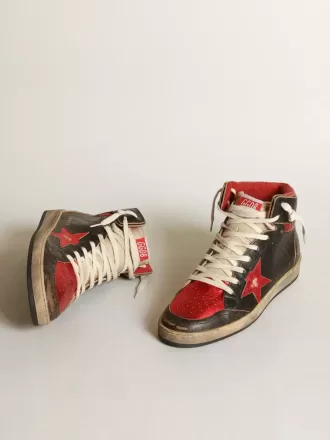 Sky-Star para hombre en piel negra brillante con estrella roja