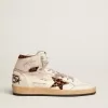 Sky-Star para mujer con firma e inserciones de piel de potro con estampado de leopardo Sky-Star para mujer con firma e inserciones de piel de potro con estampado de leopardo