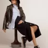 Sky-Star para mujer en napa negra con estrella blanca Sky-Star para mujer en napa negra con estrella blanca