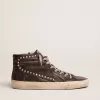 Slide negro con tachuelas para hombre Slide negro con tachuelas para hombre