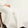Soul Star en terciopelo negro con lengüeta del talón en cuero blanco