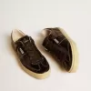 Soul Star para hombre en charol negro con lengüeta de cuero negro en el talón