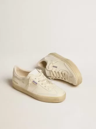 Soul Star para mujer en napa blanca con lengüeta del talón en piel blanca