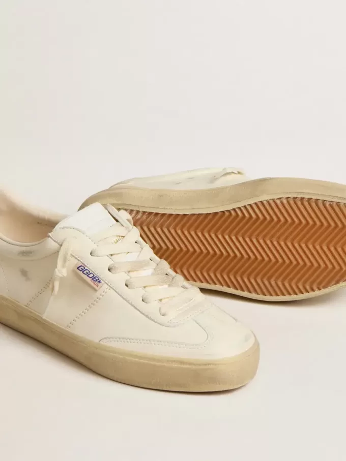 Soul Star para mujer en napa blanca con lengüeta del talón en piel blanca Soul Star para mujer en napa blanca con lengüeta del talón en piel blanca
