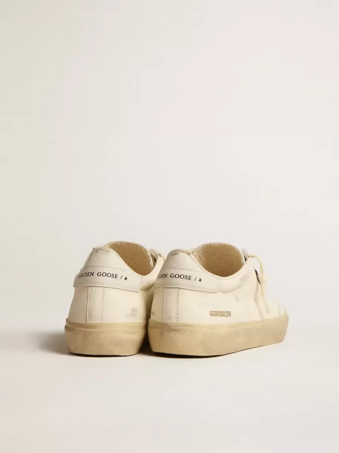 Soul Star para mujer en napa blanca con lengüeta del talón en piel blanca Soul Star para mujer en napa blanca con lengüeta del talón en piel blanca