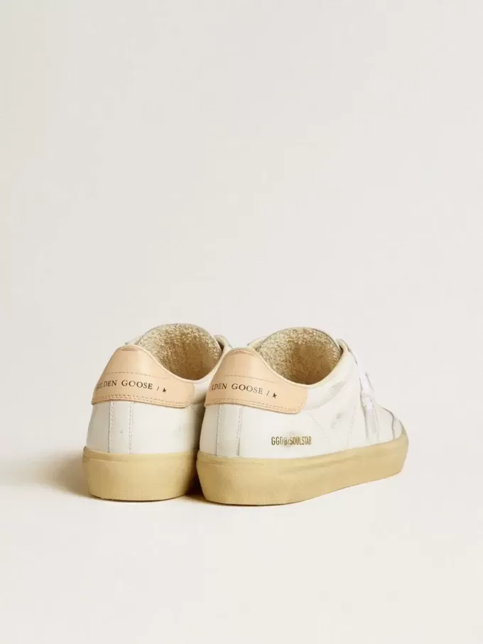 Soul Star para mujer en piel blanca con lengüeta del talón en piel rosa Soul Star para mujer en piel blanca con lengüeta del talón en piel rosa