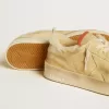 Stardan en ante beige con lengüeta de cuero en el talón y forro de borreguillo Stardan en ante beige con lengüeta de cuero en el talón y forro de borreguillo