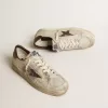 Stardan en nubuck y malla con estrella de piel marrón con estampado de lagarto Stardan en nubuck y malla con estrella de piel marrón con estampado de lagarto