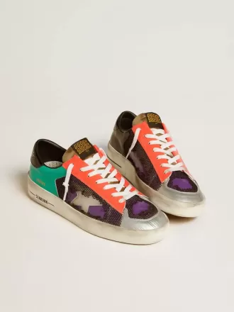 Stardan LAB para hombre en charol y malla con estrella de goma