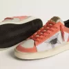 Stardan LTD en ante color coral y malla con estrella de cuero negro