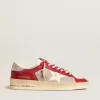 Stardan LTD para hombre en malla y nubuck con estrella de napa y lengüeta de cuero en el talón