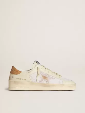 Stardan LTD para mujer con estrella de piel beige y lengüeta del talón de piel beige cocodrilo Stardan LTD para mujer con estrella de piel beige y lengüeta del talón de piel beige cocodrilo
