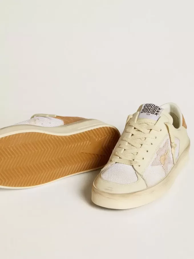 Stardan LTD para mujer con estrella de piel beige y lengüeta del talón de piel beige cocodrilo Stardan LTD para mujer con estrella de piel beige y lengüeta del talón de piel beige cocodrilo