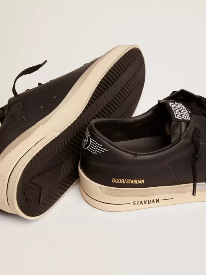 Stardan para hombre en cuero totalmente negro