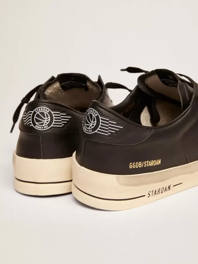 Stardan para hombre en cuero totalmente negro