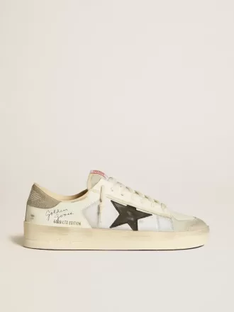 Stardan para hombre en piel y nailon con estrella de piel negra y lengüeta del talón en nubuck. Stardan para hombre en piel y nailon con estrella de piel negra y lengüeta del talón en nubuck.