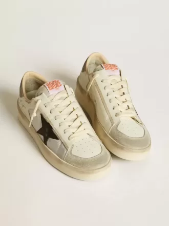 Stardan para hombre en piel y nailon con estrella de piel negra y lengüeta del talón en nubuck. Stardan para hombre en piel y nailon con estrella de piel negra y lengüeta del talón en nubuck.