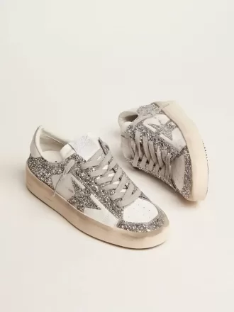 Stardan para mujer en piel blanca y purpurina