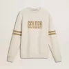Sudadera blanca de algodón para hombre con estampado delantero Sudadera blanca de algodón para hombre con estampado delantero