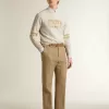 Sudadera blanca de algodón para hombre con estampado delantero Sudadera blanca de algodón para hombre con estampado delantero