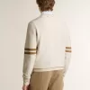 Sudadera blanca de algodón para hombre con estampado delantero Sudadera blanca de algodón para hombre con estampado delantero