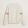 Sudadera blanca de algodón para hombre con estampado delantero Sudadera blanca de algodón para hombre con estampado delantero