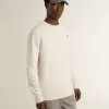 Sudadera blanca de algodón para hombre con estampado en la espalda Sudadera blanca de algodón para hombre con estampado en la espalda