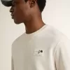 Sudadera blanca de algodón para hombre con estampado en la espalda Sudadera blanca de algodón para hombre con estampado en la espalda