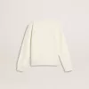 Sudadera blanca para niña con inscripción multicolor «Golden» en la parte delantera Sudadera blanca para niña con inscripción multicolor «Golden» en la parte delantera