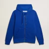 Sudadera con capucha azul para hombre con letras en la espalda. Sudadera con capucha azul para hombre con letras en la espalda.