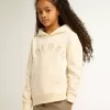 Sudadera con capucha en blanco envejecido con parches Sudadera con capucha en blanco envejecido con parches