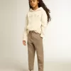 Sudadera con capucha en blanco envejecido con parches Sudadera con capucha en blanco envejecido con parches