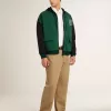 Sudadera con capucha reversible verde y azul para hombre Sudadera con capucha reversible verde y azul para hombre