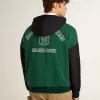Sudadera con capucha reversible verde y azul para hombre Sudadera con capucha reversible verde y azul para hombre