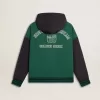 Sudadera con capucha reversible verde y azul para hombre Sudadera con capucha reversible verde y azul para hombre
