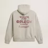Sudadera con capucha unisex de algodón con estampado en la espalda. Sudadera con capucha unisex de algodón con estampado en la espalda.