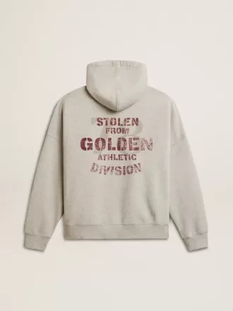 Sudadera con capucha unisex de algodón con estampado en la espalda.