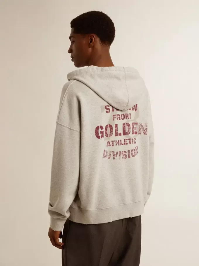 Sudadera con capucha unisex de algodón con estampado en la espalda. Sudadera con capucha unisex de algodón con estampado en la espalda.
