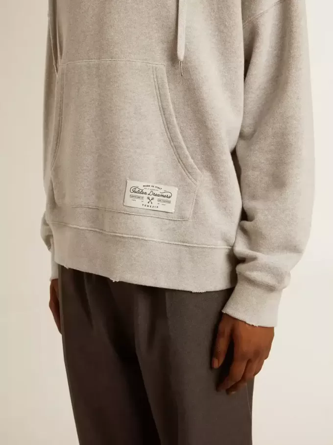 Sudadera con capucha unisex de algodón con estampado en la espalda. Sudadera con capucha unisex de algodón con estampado en la espalda.