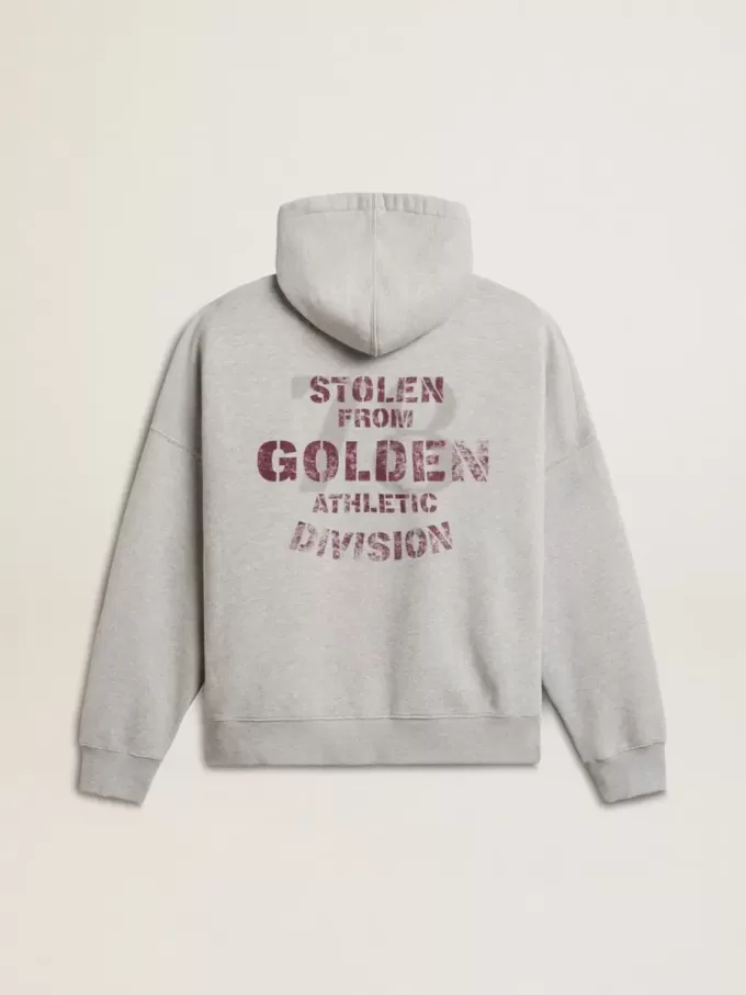 Sudadera con capucha unisex de algodón con estampado en la espalda. Sudadera con capucha unisex de algodón con estampado en la espalda.