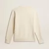 Sudadera de algodón para hombre con cuello redondo y letras bordadas Sudadera de algodón para hombre con cuello redondo y letras bordadas