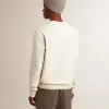 Sudadera de algodón para hombre con cuello redondo y letras bordadas Sudadera de algodón para hombre con cuello redondo y letras bordadas