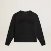 Sudadera en negro lavado con logotipo invertido en la espalda – Jersey Capsule Sudadera en negro lavado con logotipo invertido en la espalda – Jersey Capsule