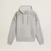 Sudadera gris con capucha y adornos de cristales Sudadera gris con capucha y adornos de cristales